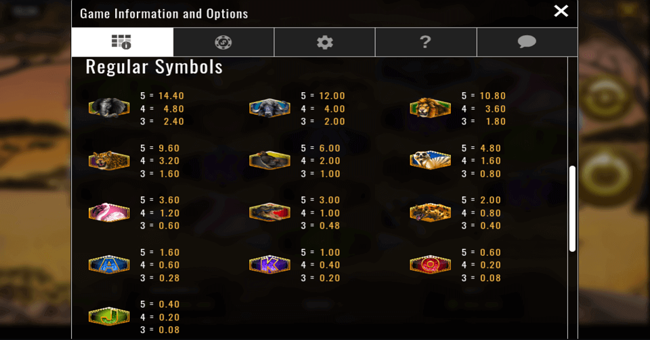 diamond rhino jackpot paytable paytable
