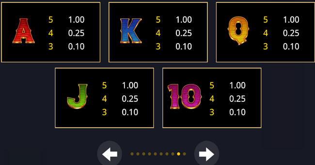 diamond rush express paytable 3 paytable