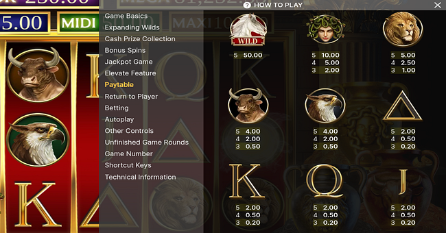 divine fortune gold paytable paytable