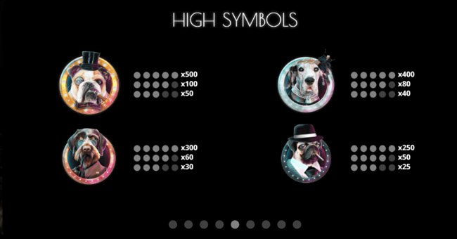 doggie diamonds paytable 1 paytable