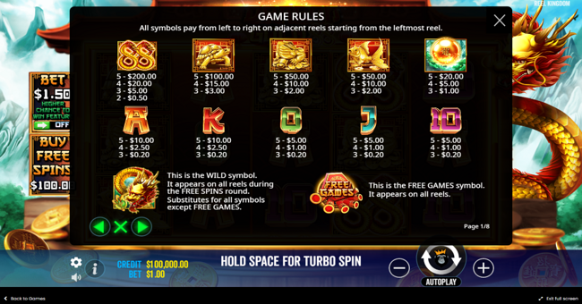 dragon gold 88 paytable paytable
