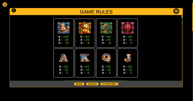 dragons blessings loot link paytable paytable