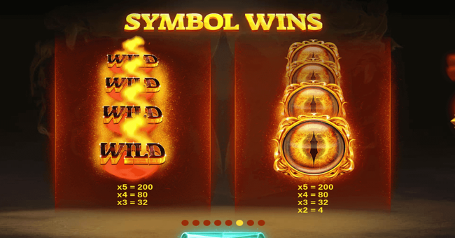 dragons fire paytable 1 paytable