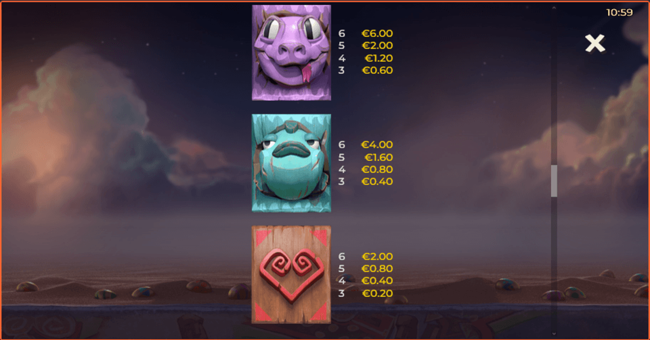 easter island 2 2 paytable