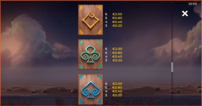 easter island 2 3 paytable