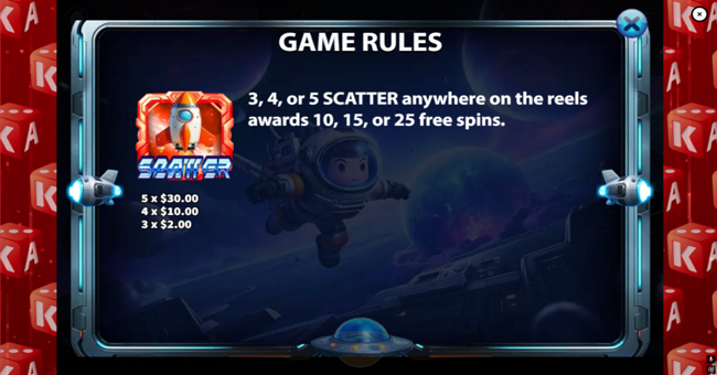 edge of the stars paytable 1 paytable