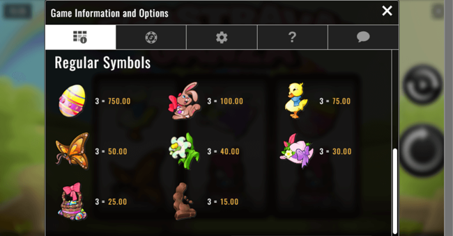 eggstravaganza paytable paytable
