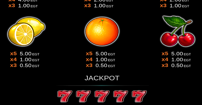 egt digital 20 super hot jackpot paytable 3 paytable