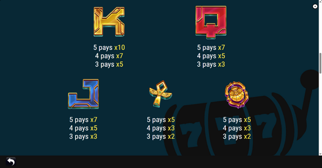 egyptian mystery paytable 3 paytable