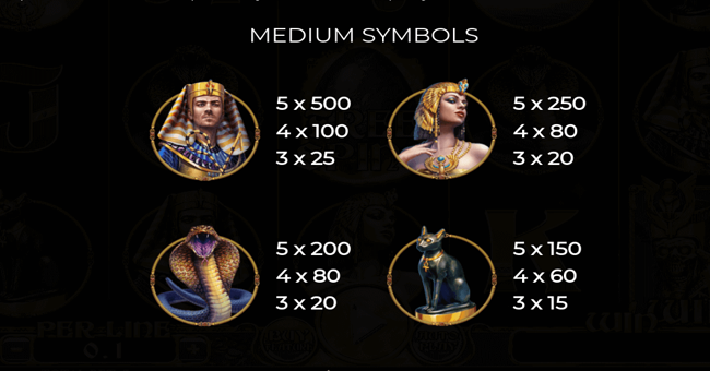 egyptian rebirth ii paytable 1 paytable