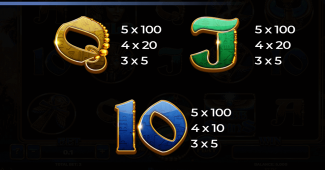 egyptian ways paytable 4 paytable