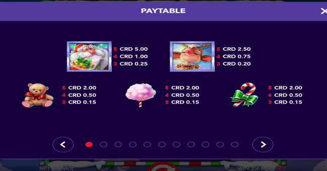 elf jo paytable 1 paytable