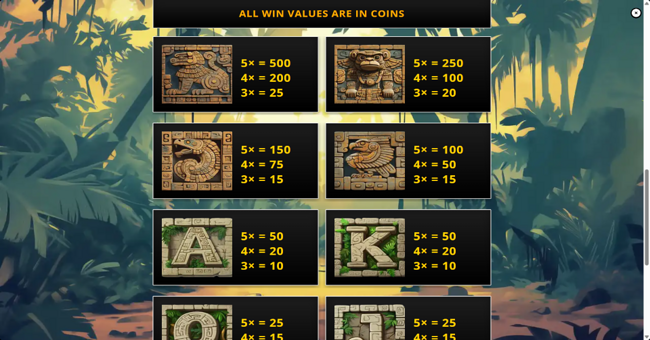 empire of the sun stones paytable 1 paytable