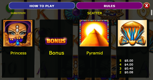 enchanted eyes paytable paytable