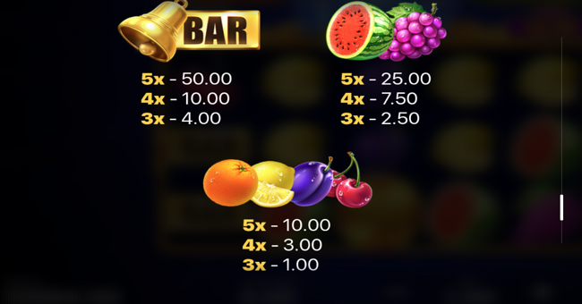 energy joker hold and win paytable 2 paytable