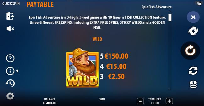 epic fish adventure paytable 1 paytable