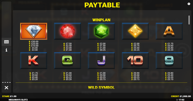 expekt megaways paytable paytable