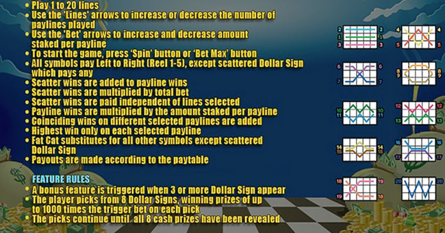 fat cat paytable 2 paytable