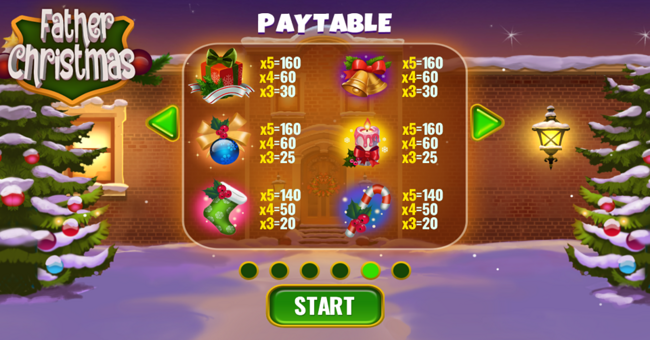 father christmas paytable 2 paytable