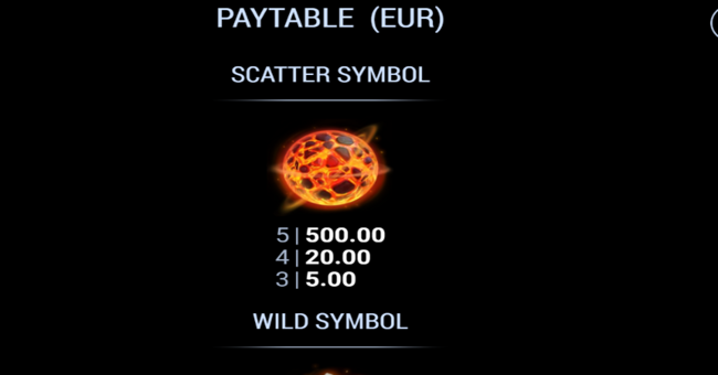 fiery slots cash mesh link paytable 1 paytable