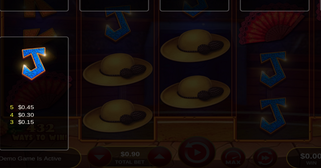 fiesta de toros paytable 3 paytable