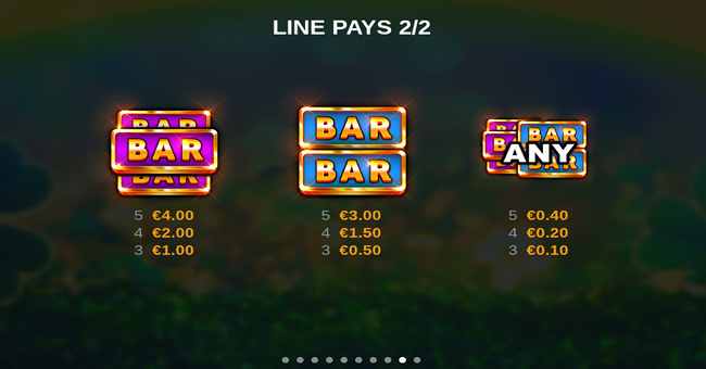 finnegans treasure 2 paytable 2 paytable