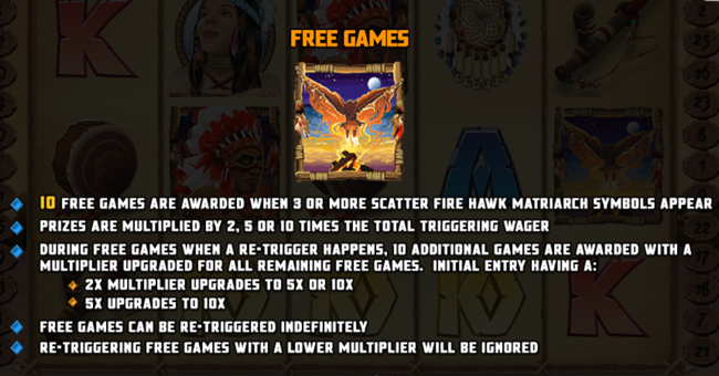 fire hawk matriarch paytable 1 paytable