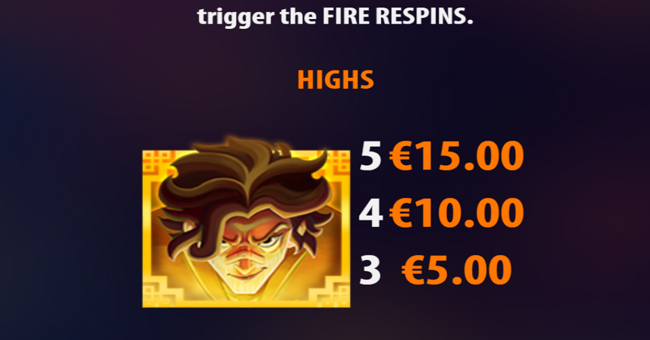 fire tale paytable 1 paytable