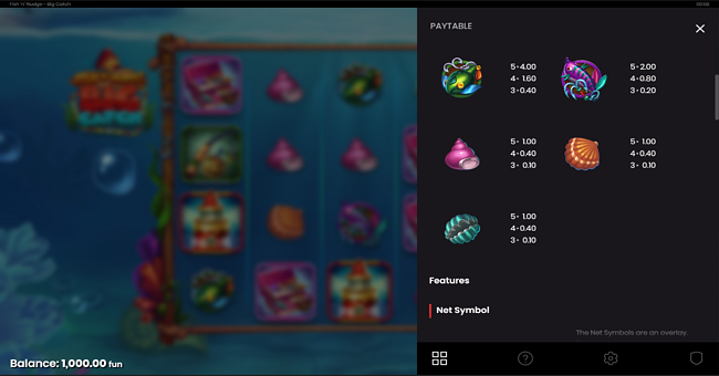 fish n nudge big catch paytable 2 paytable
