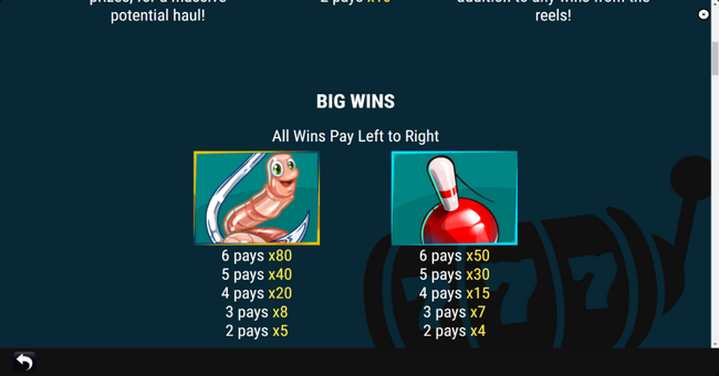 fishin for wins megaways paytable 2 paytable