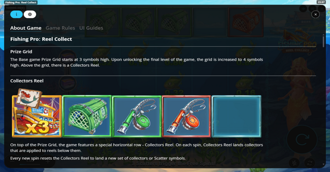 fishing pro reel collect paytable 4 paytable