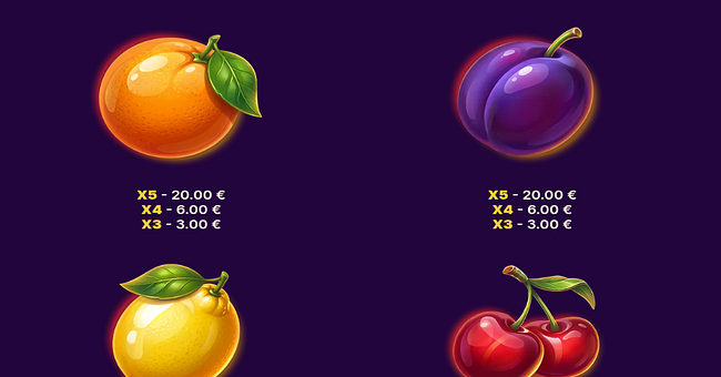 flame fruits frenzy hold and win paytable 2 paytable