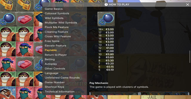 flock me paytable 4 paytable