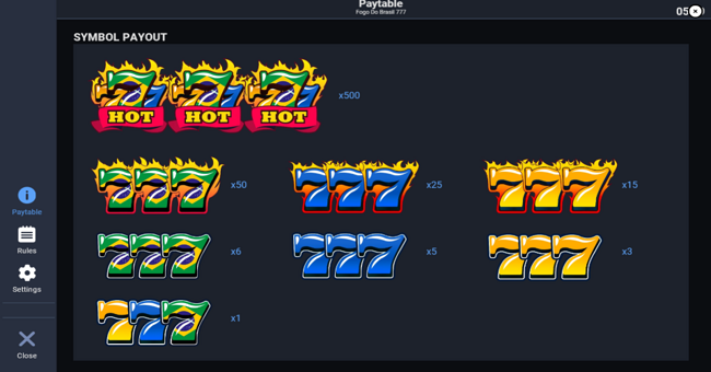fogo do brasil 777 paytable paytable