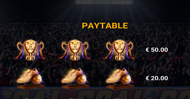 football power goals paytable 1 paytable