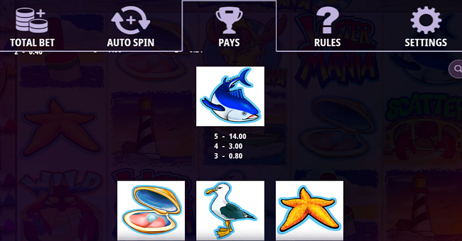 fort knox lucky larrys lobstermania paytable 2 paytable