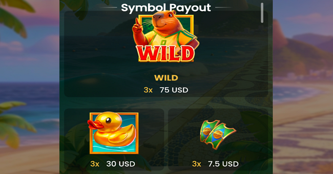 fortune capinho paytable 1 paytable