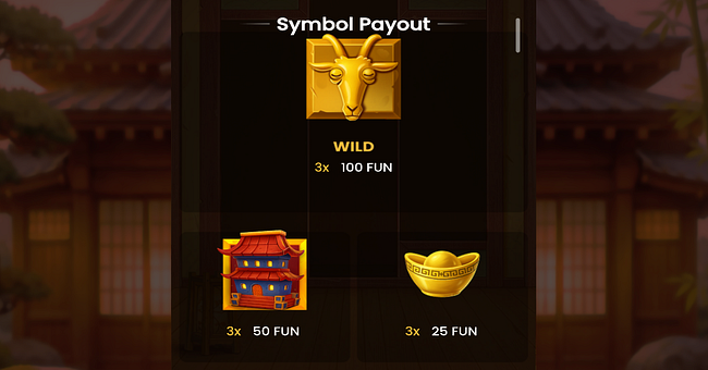 fortune master goat paytable 1 paytable
