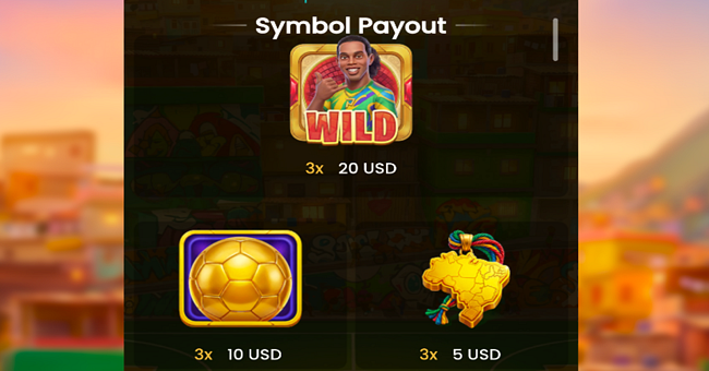 fortune ronaldinho paytable 1 paytable