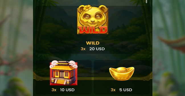 fortune tao panda paytable 1 paytable