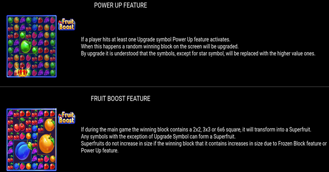 fruit boost paytable 2 paytable