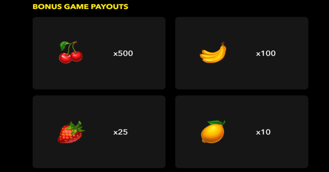 fruit machine megabonus paytable3 paytable