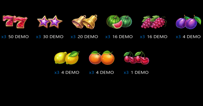 fruity diamonds hold and spin paytable paytable