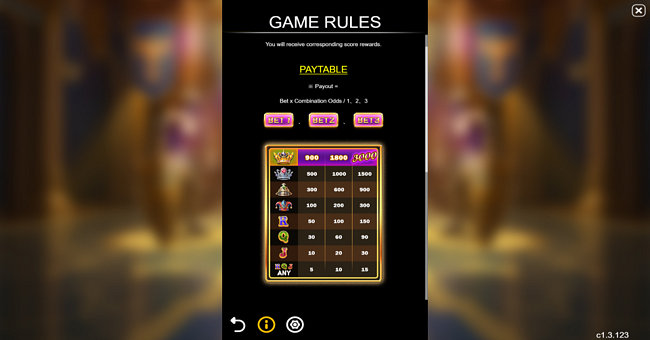 funta gaming royal slot paytable 1 paytable