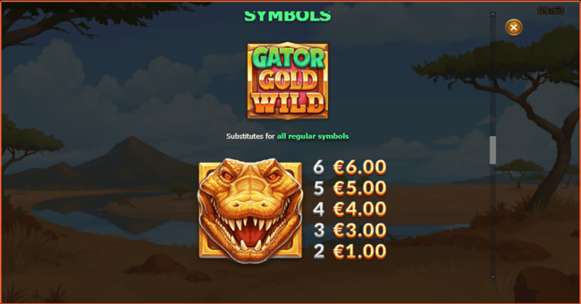 gator gold gigablox 1 paytable