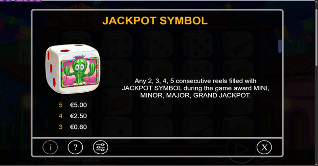 get hot chilli peppers dice paytable 4 paytable