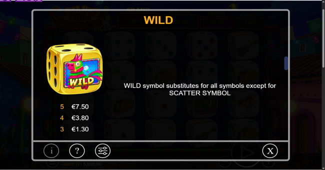 get hot chilli peppers dice paytable 5 paytable