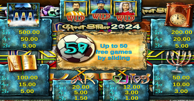 ghost slider 2024 paytable paytable