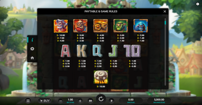 giants and sheep paytable paytable