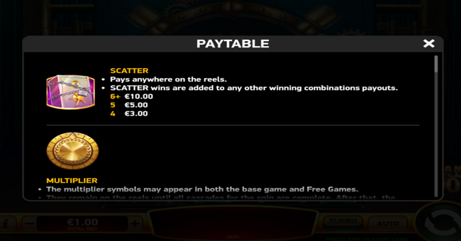 giga match moolah paytable 1 paytable